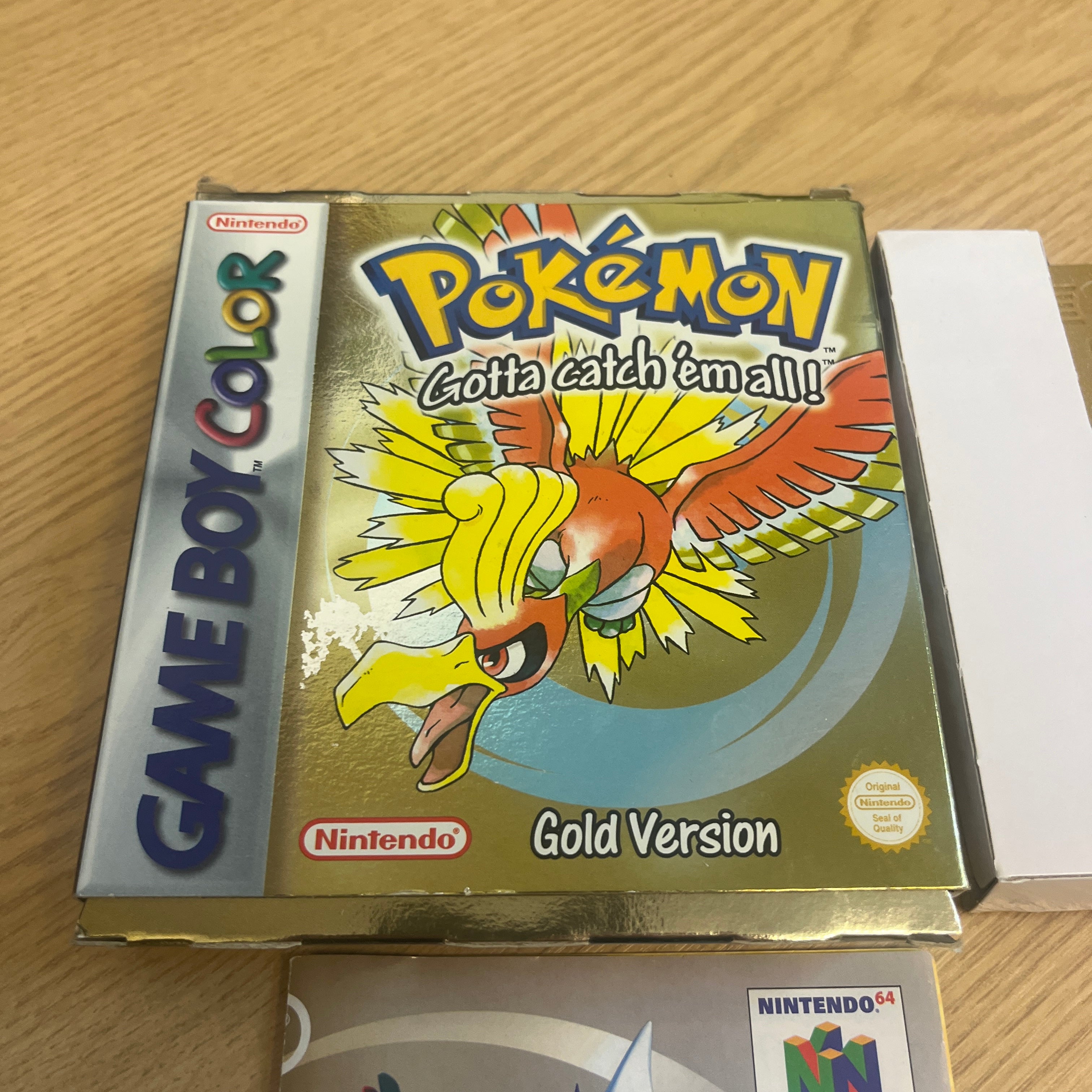 Pokemon Gold Nintendo Game Boy color game Boxed Pokemon Gold Nintendo Game Boy color game Boxed